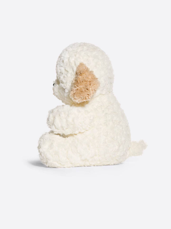 Cream Puppy Heart Paw Plush Toy