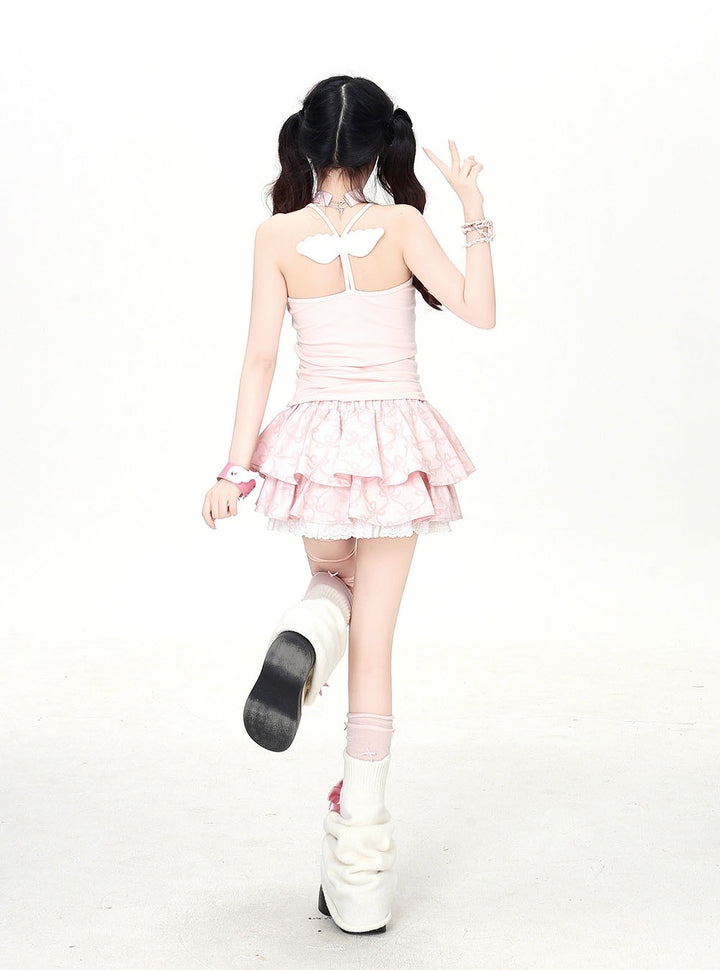 Pastel Bunny Wing Graphic Cami