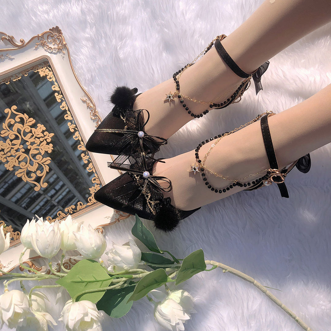 Elegant Floral High Heels