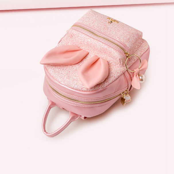 cute japanese mini backpacks Japanese Cute Bunny Ear Pink Backpack