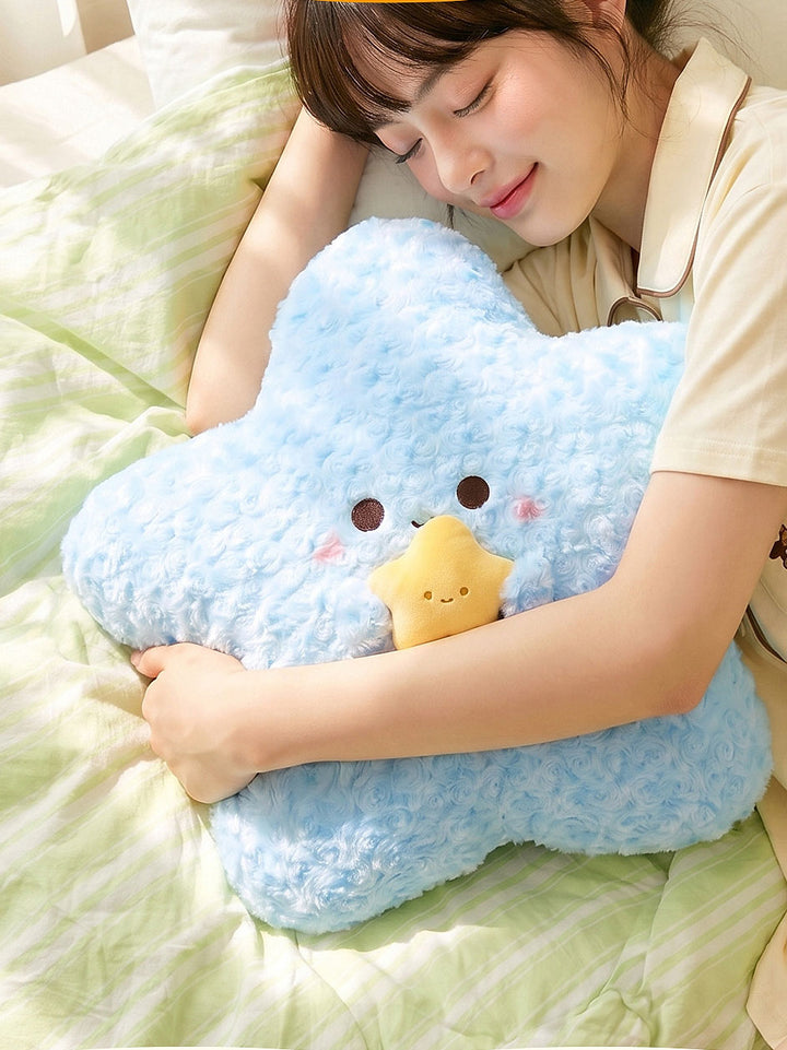 Pastel Curly Star Plush Pillow