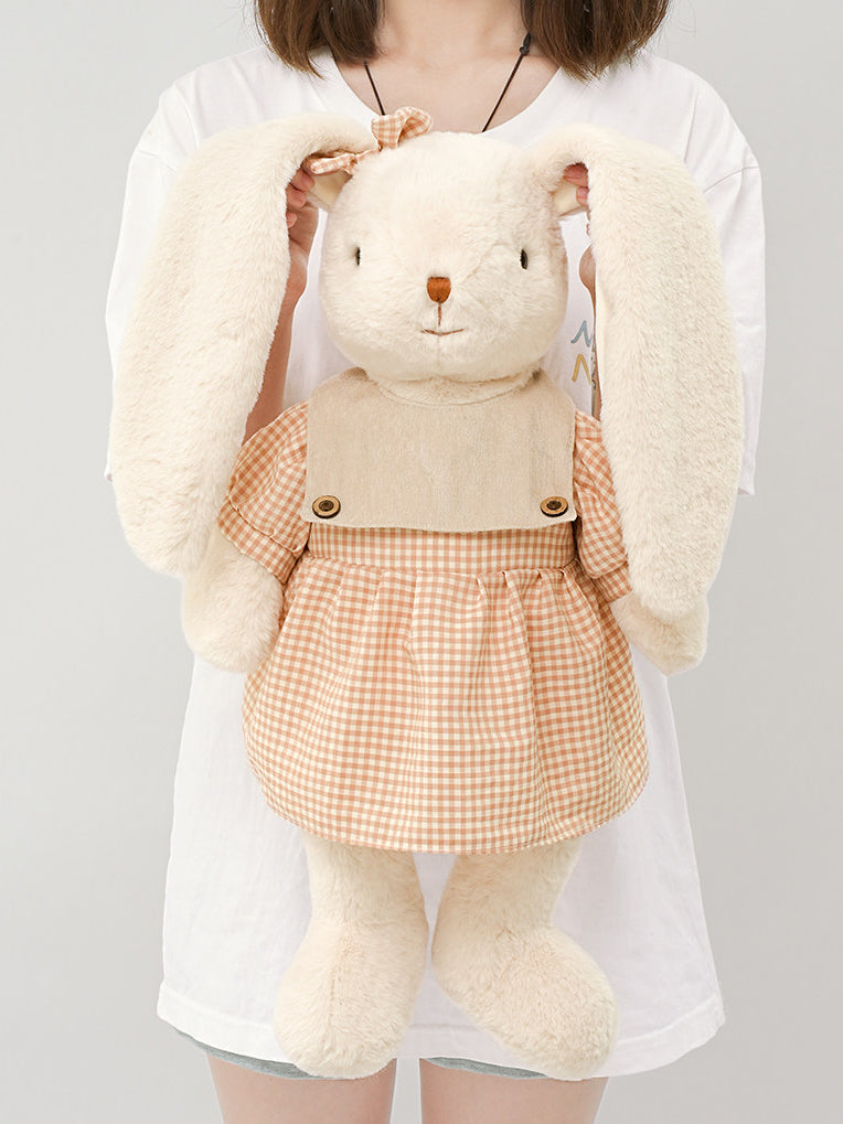 Cute Pastoral Long-Eared Stuffed Bunny Plush