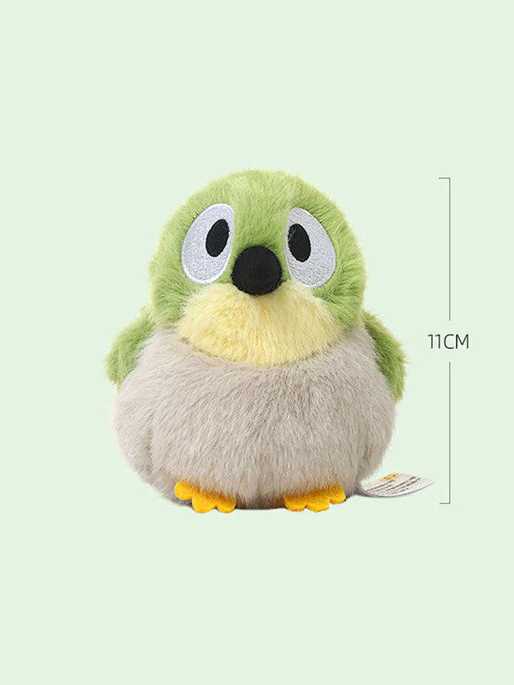 Green White Eye Bird Plush Toy
