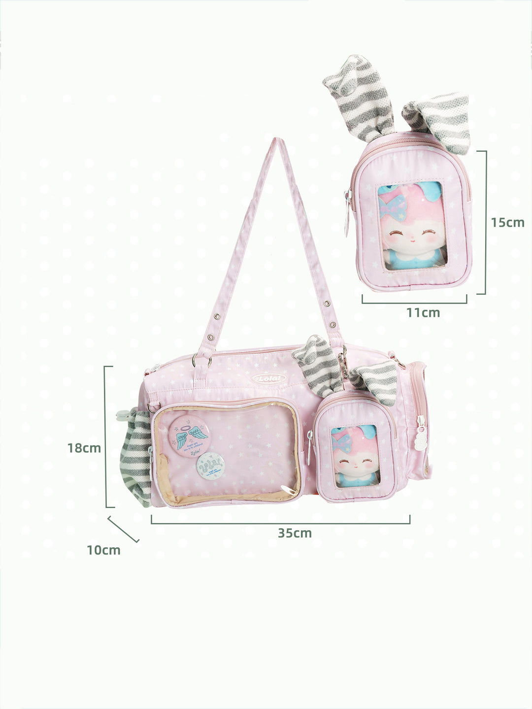 Star Clear Pocket Shoulder Bag