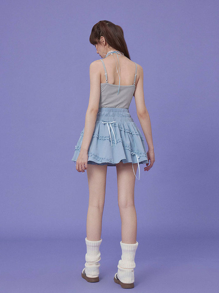 Kawaii Coquette Bow Cami Top