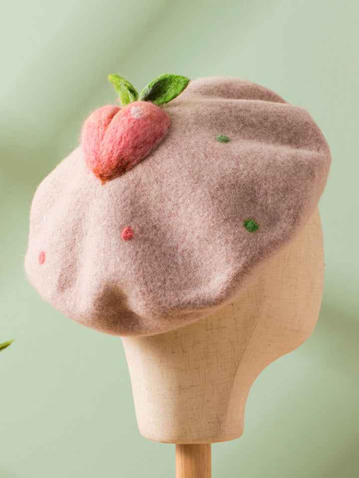 Cute Peach Beret