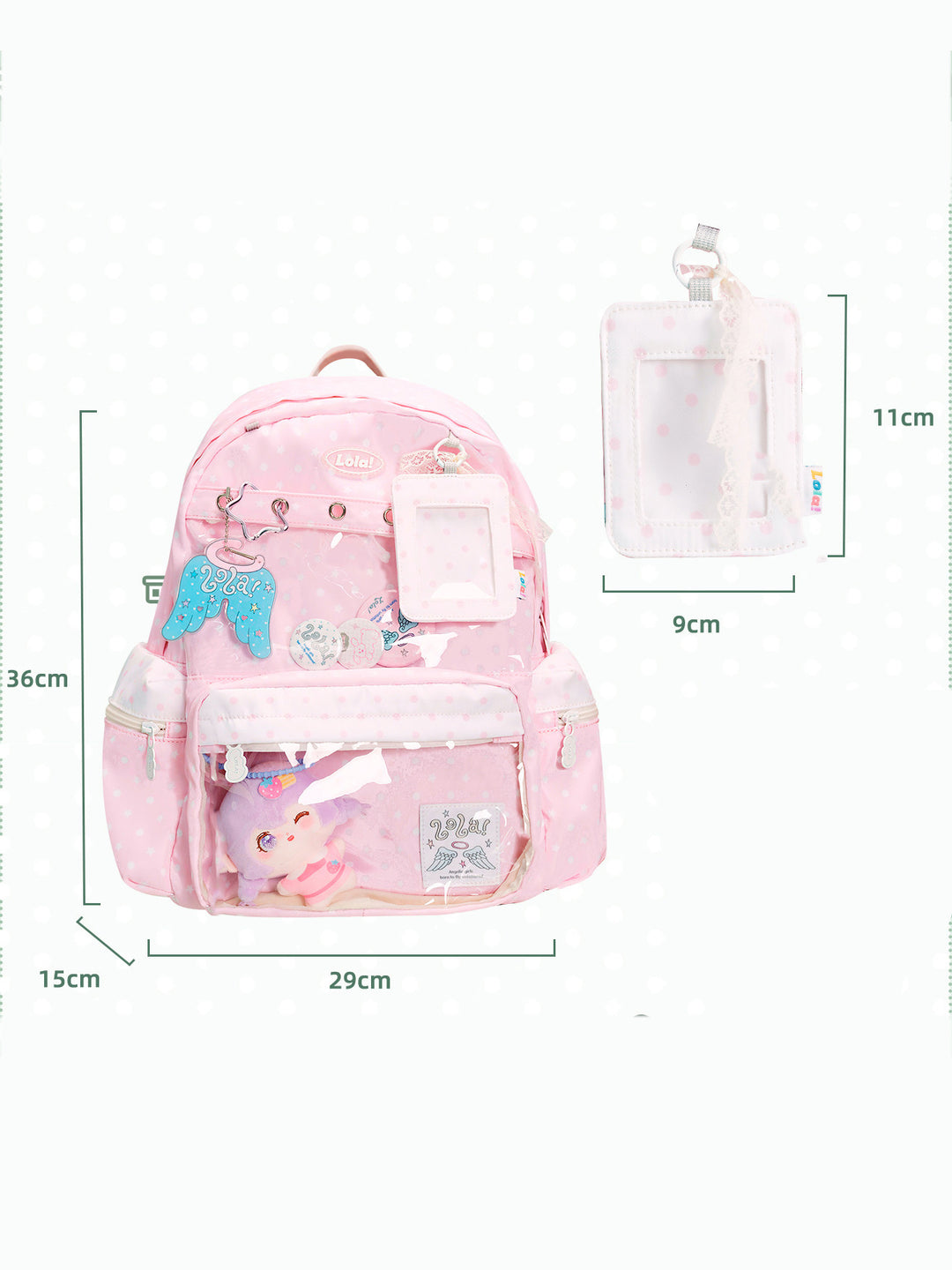Star Clear Pocket Display Backpack