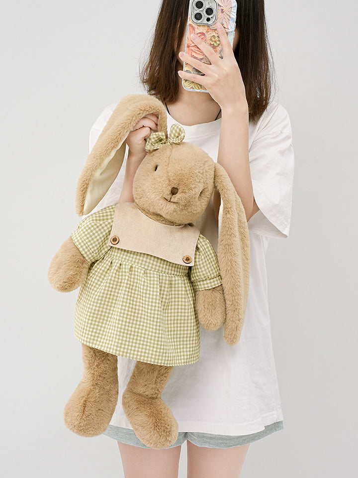 Cute Pastoral Long-Eared Stuffed Bunny Plush