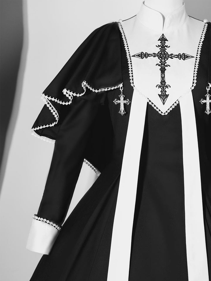 Nun Goth Black Lolita Dress