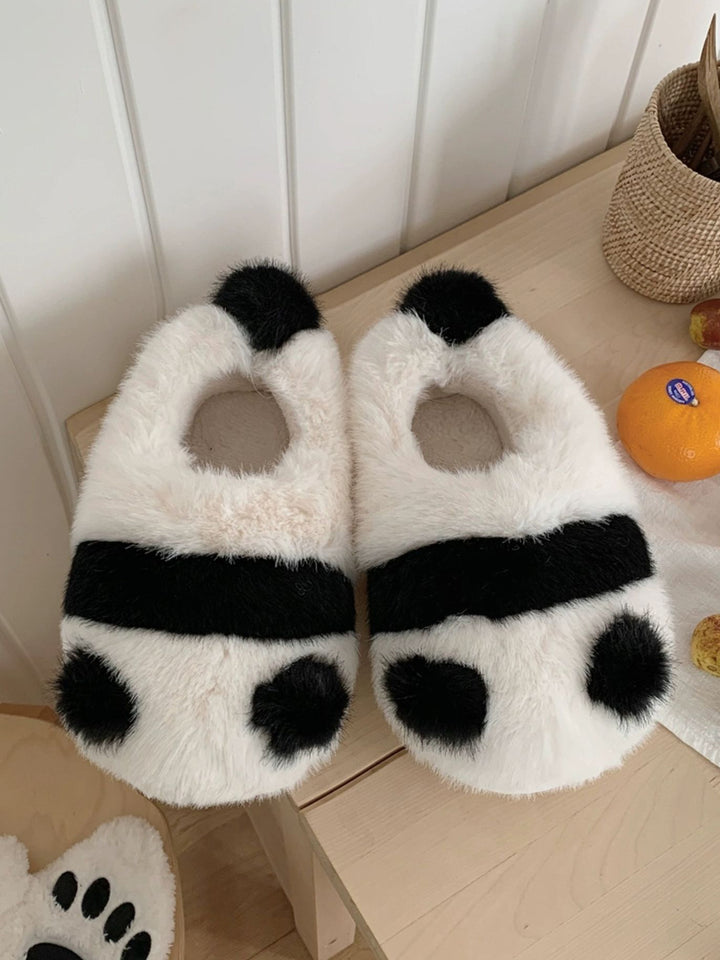 Lovely Panda Plush Slippers