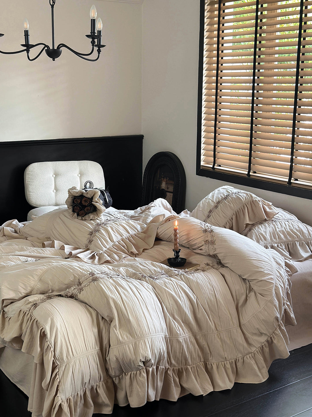 Country Farmhouse Style Ruffle Bedding Set