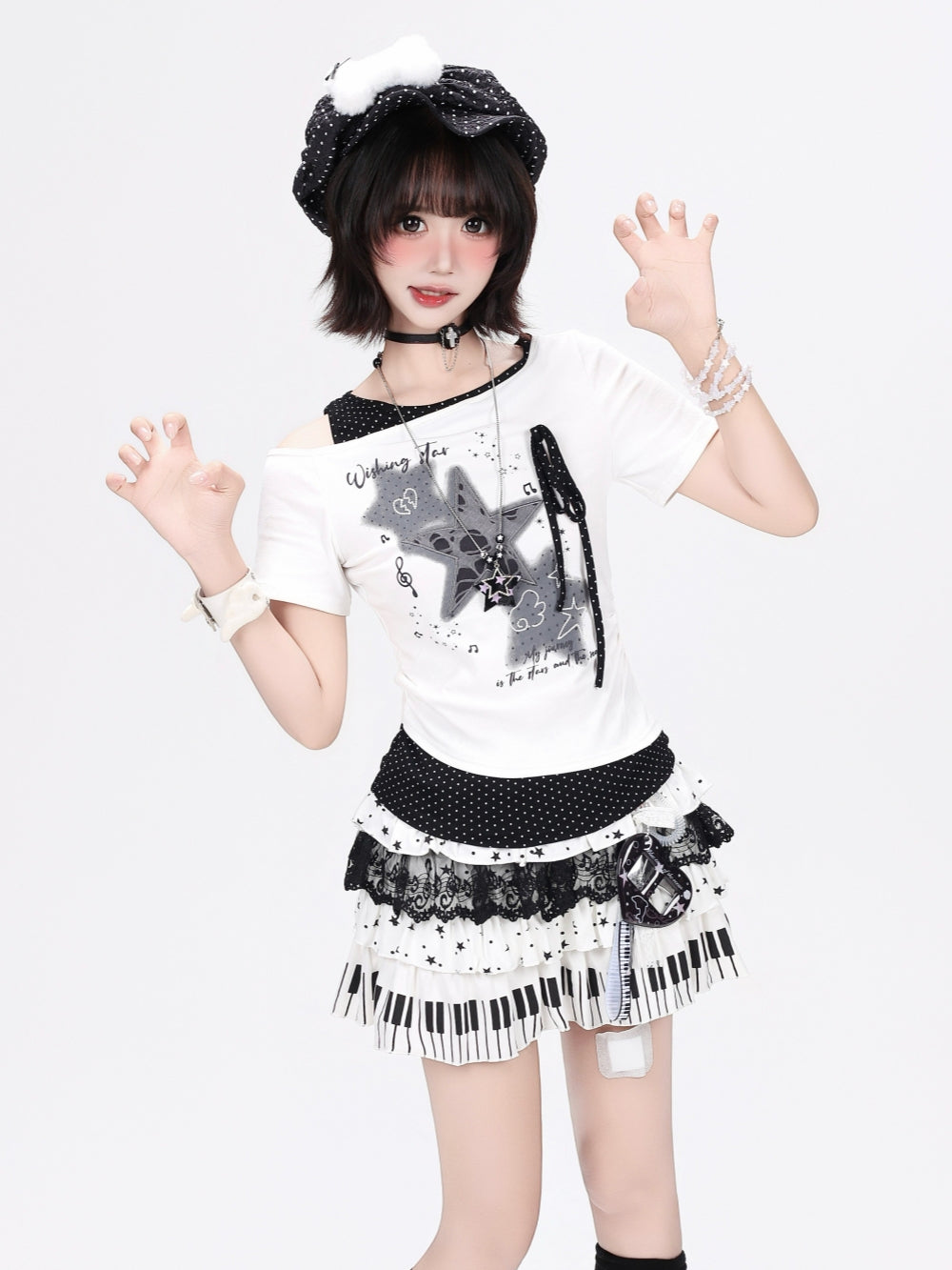 Ribbon Wishing Star Graphic Tee