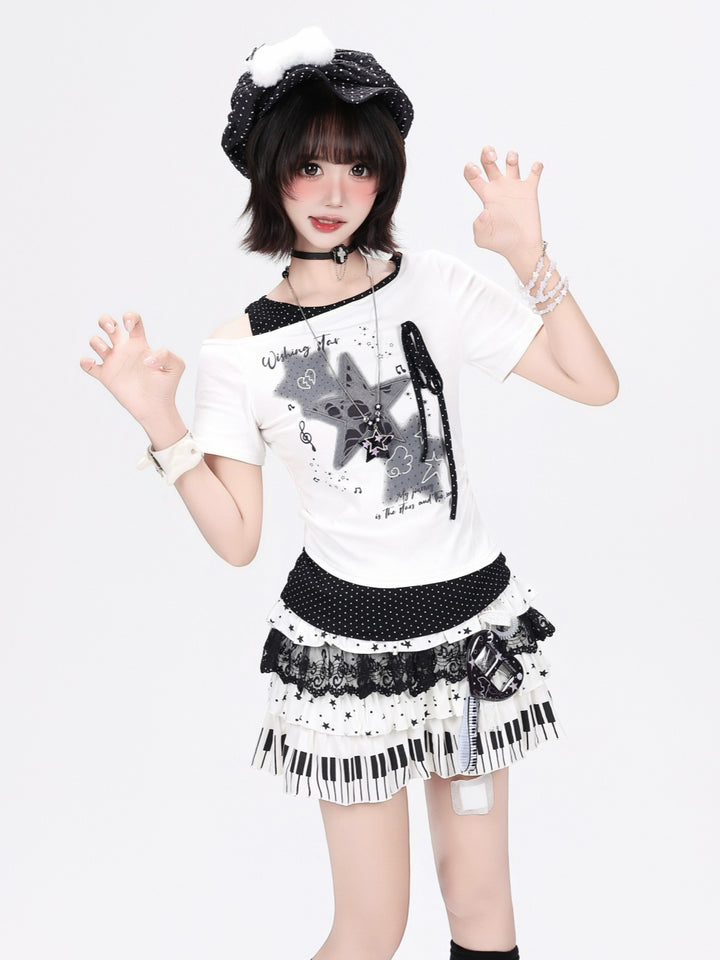 Ribbon Wishing Star Graphic Tee