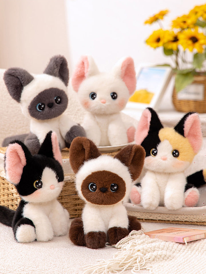 Cute Cat Plush Companion Doll Decorative Toy