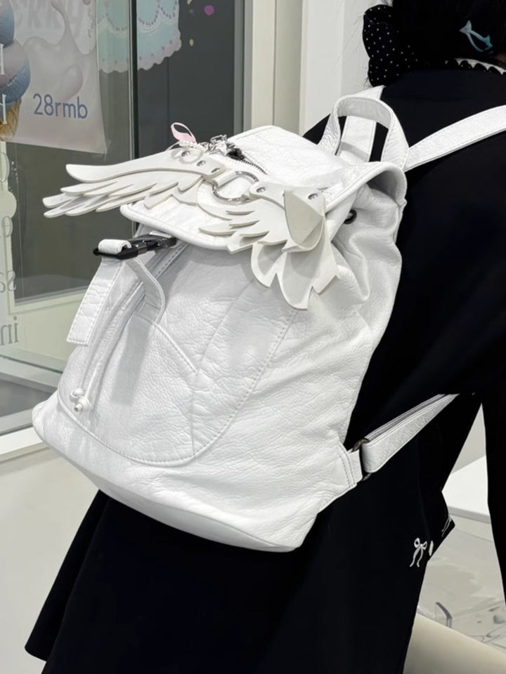 Goth Wing Drawstring Backpack