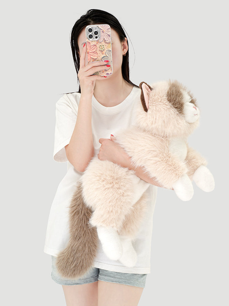 Fluffy Cat Plush Stuffed Animal