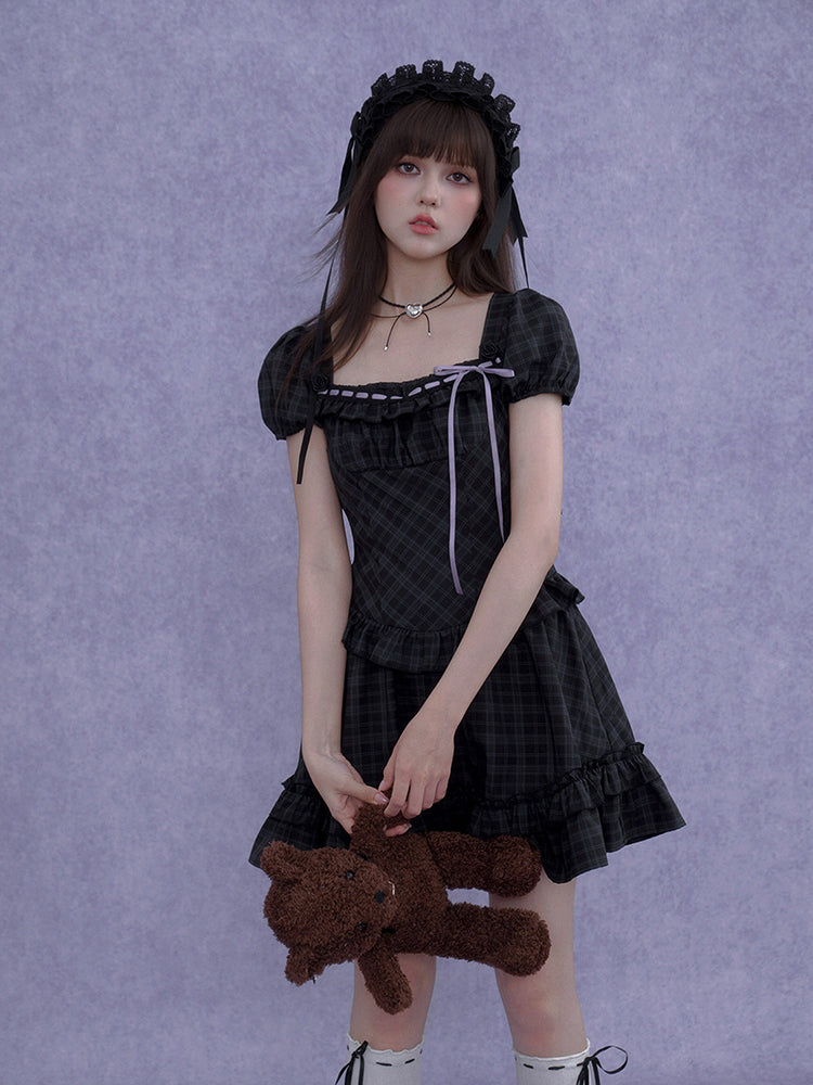 Gothic Plaid Series Dress