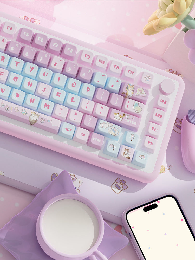 Cute Bubble Cat Keycap for Mechanical Keyboards