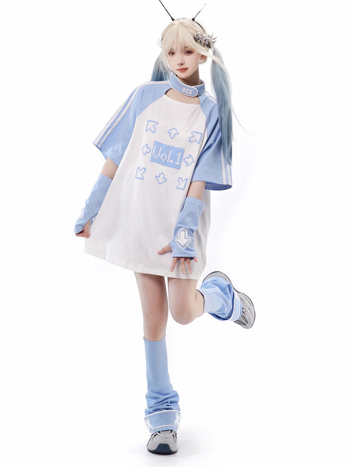 Pixel Arrow T Shirt Shorts