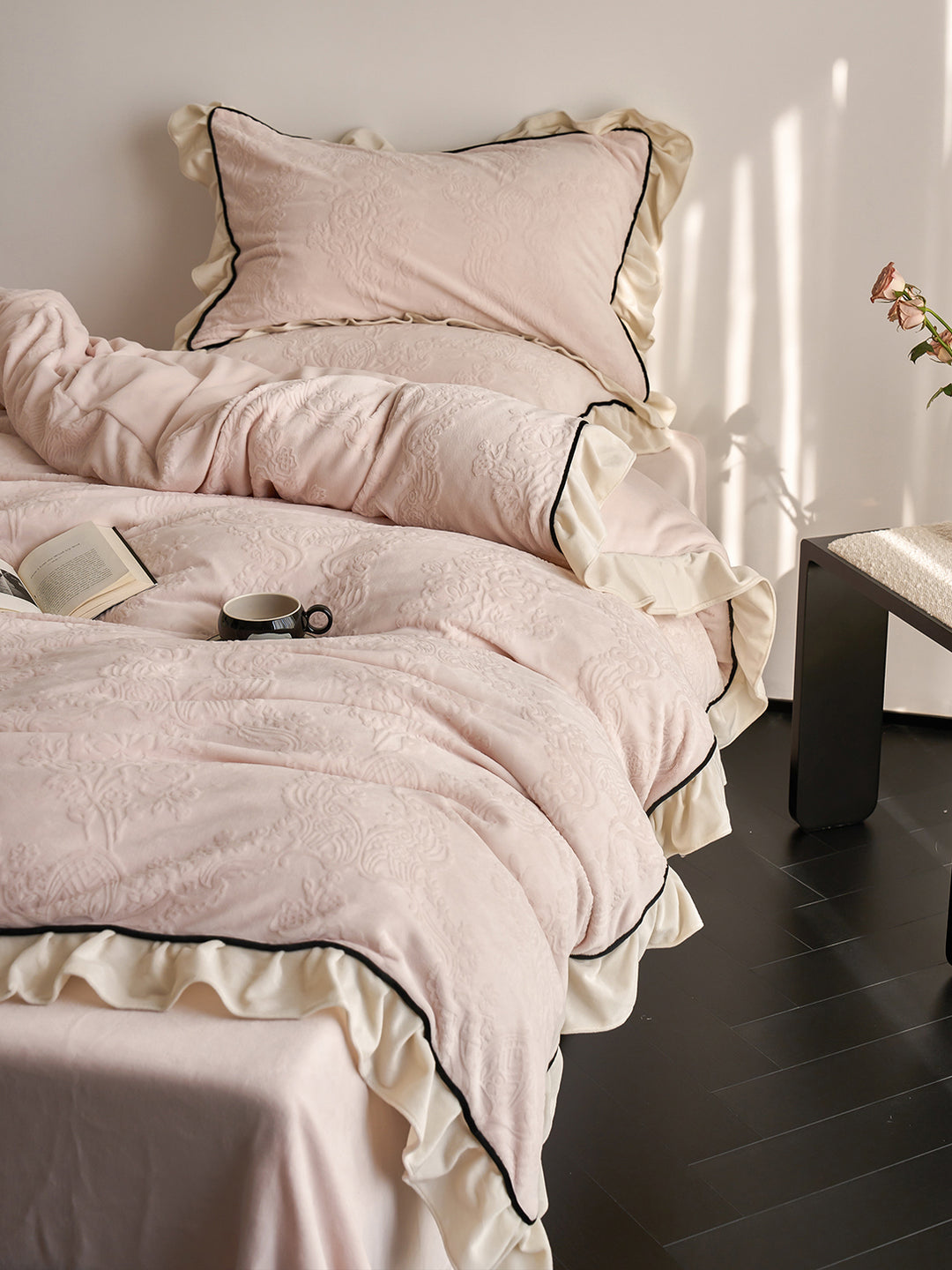 Cozy European Textured Thick Bedding Set