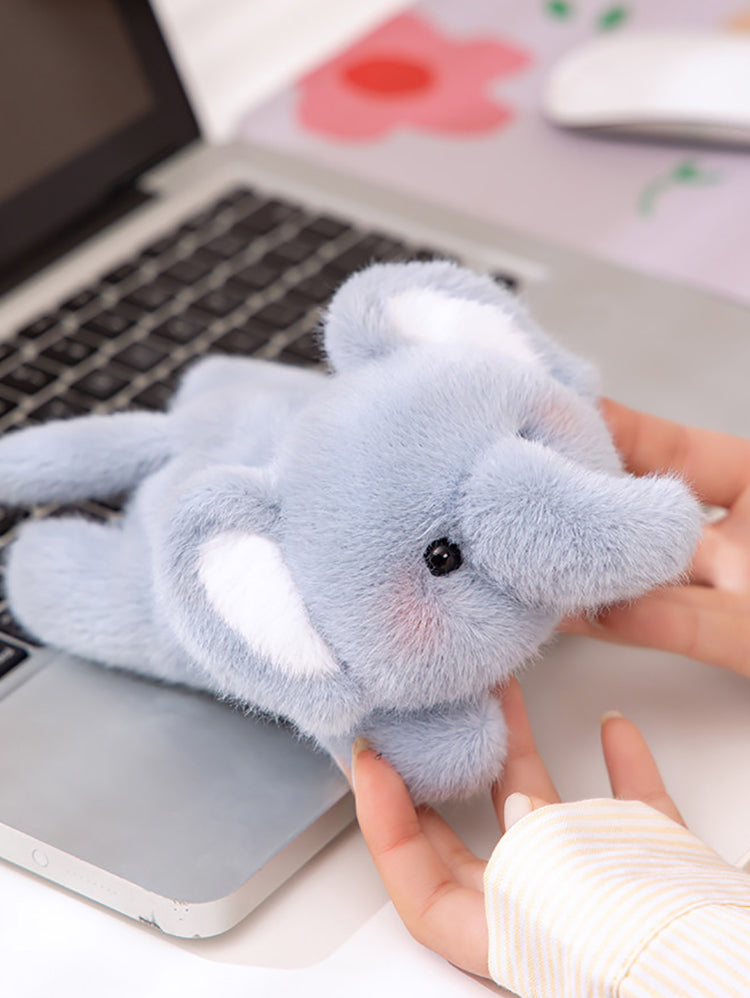 Cute Animal Plush Hand Puppet Desk Wrist Rest Doll