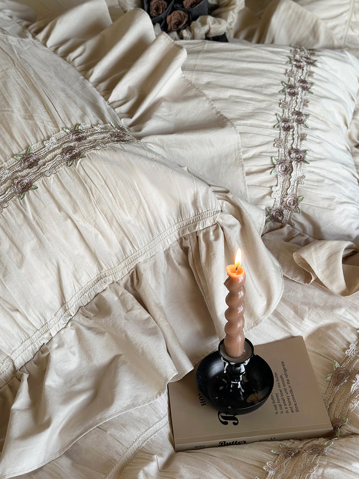 Country Farmhouse Style Ruffle Bedding Set