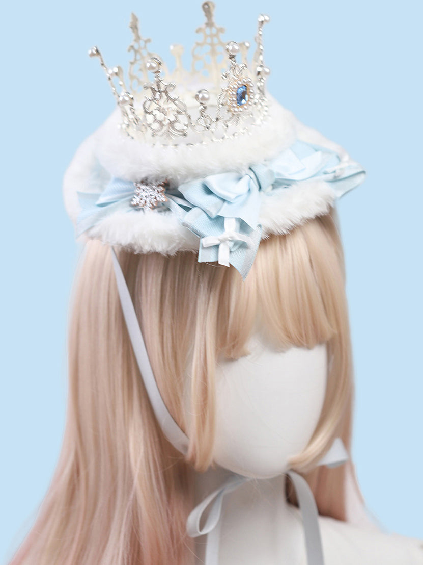 Light Blue Crown Flat Hat