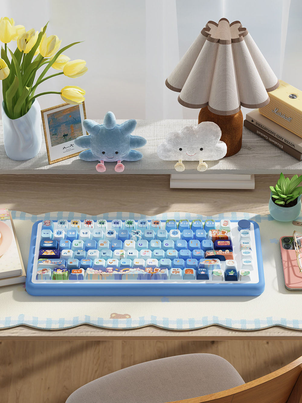 Meow Adventure Theme Keycaps for Mechanical Keyboards