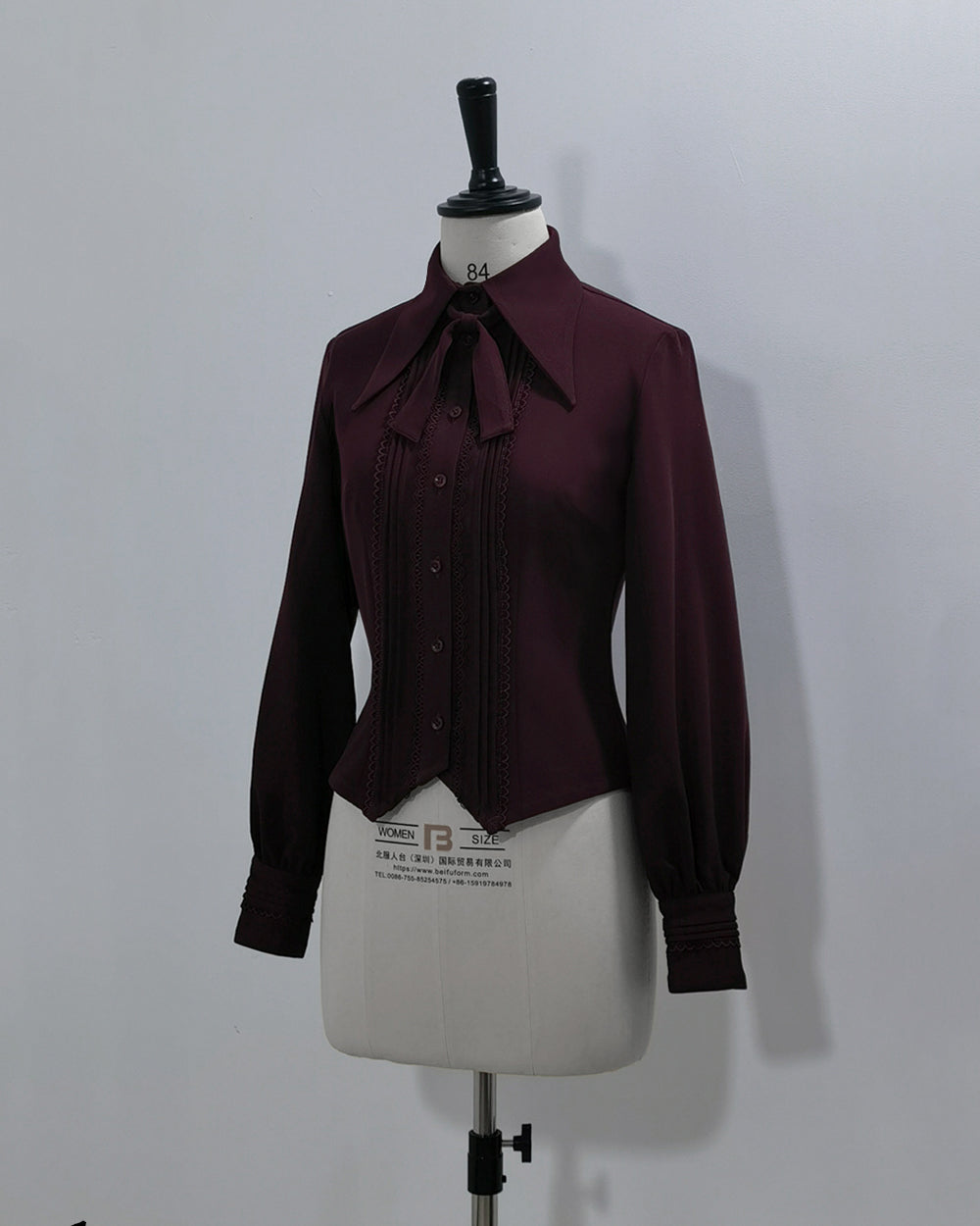 Wine Red Ouji Long Sleeve Shirt