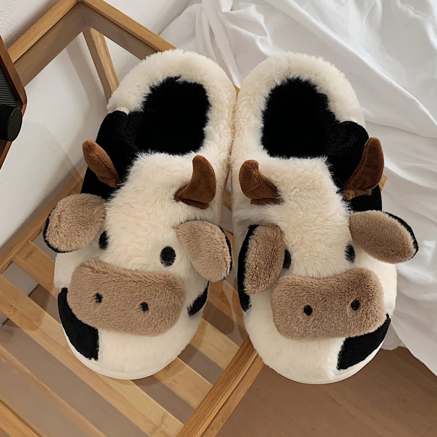 Cow slippers clearance for adults