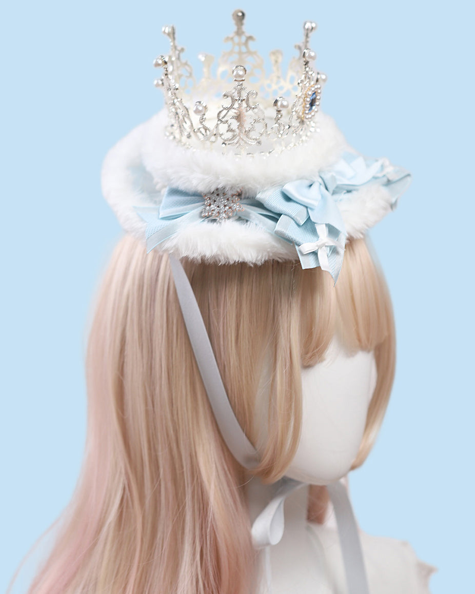 Light Blue Crown Flat Hat