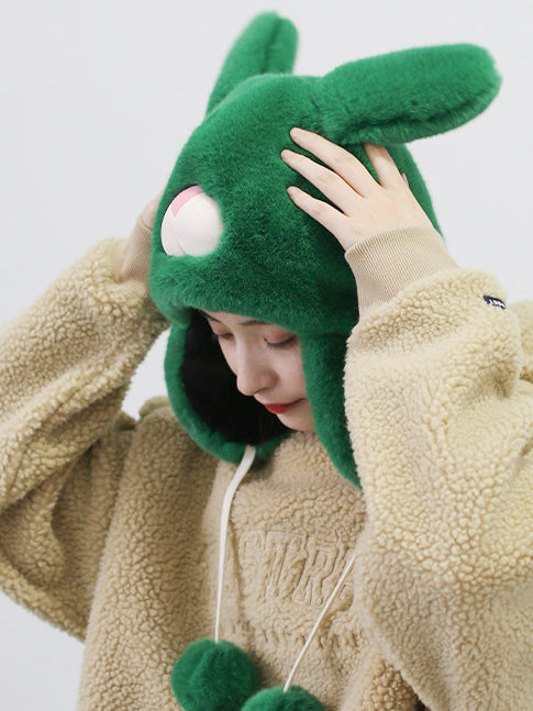 Lovely Bunny Ear Plush Hat