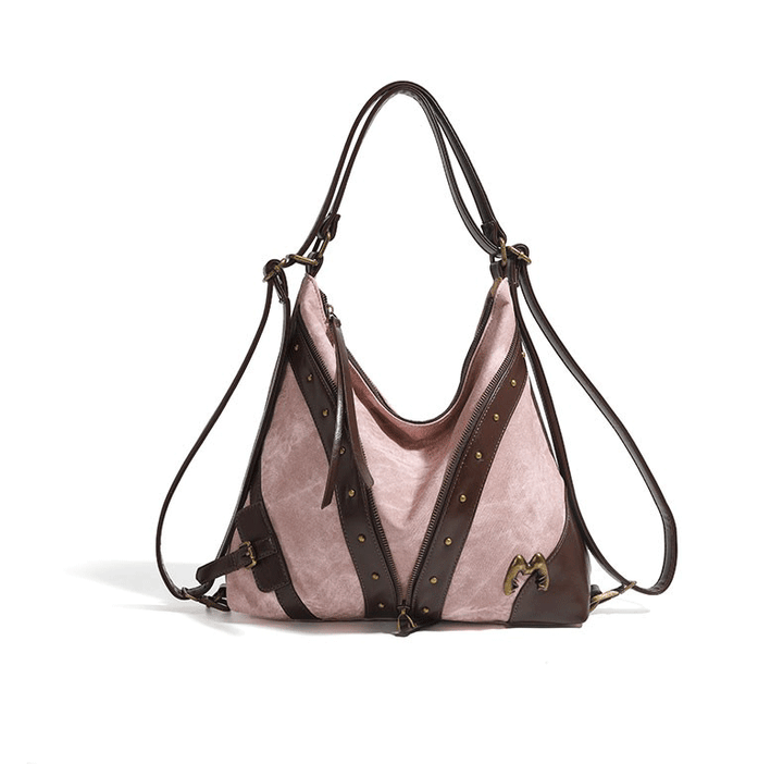 Large-Capacity Studded Y2K Backpack