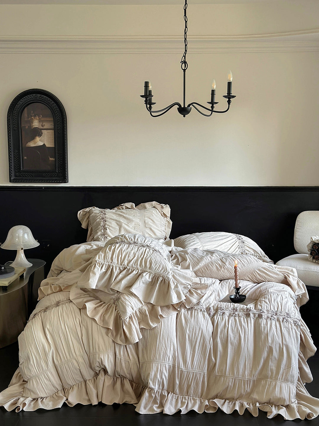 Country Farmhouse Style Ruffle Bedding Set
