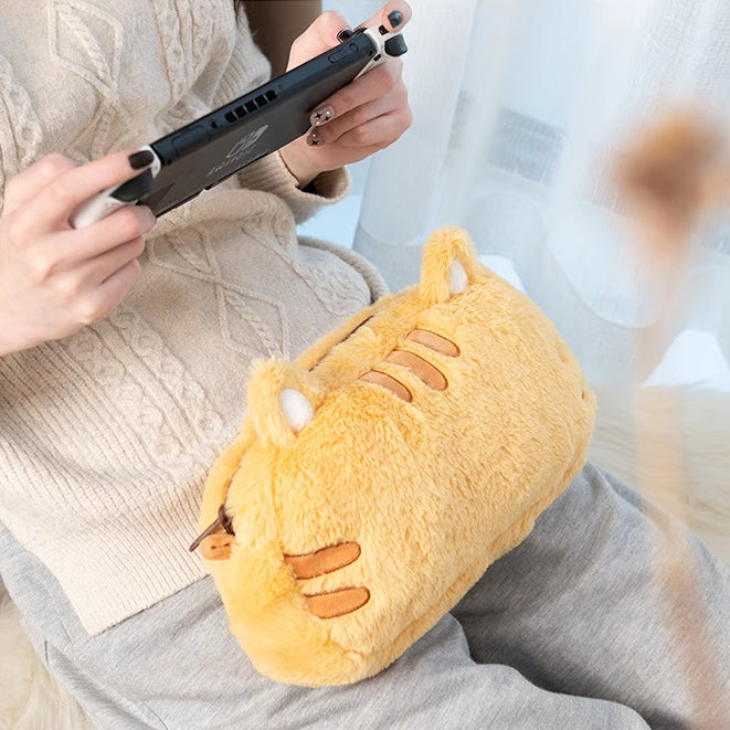 Cartoon Cat Plush Bag For Nintendo Switch / OLED