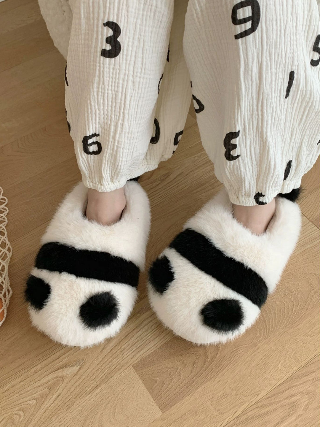 Lovely Panda Plush Slippers