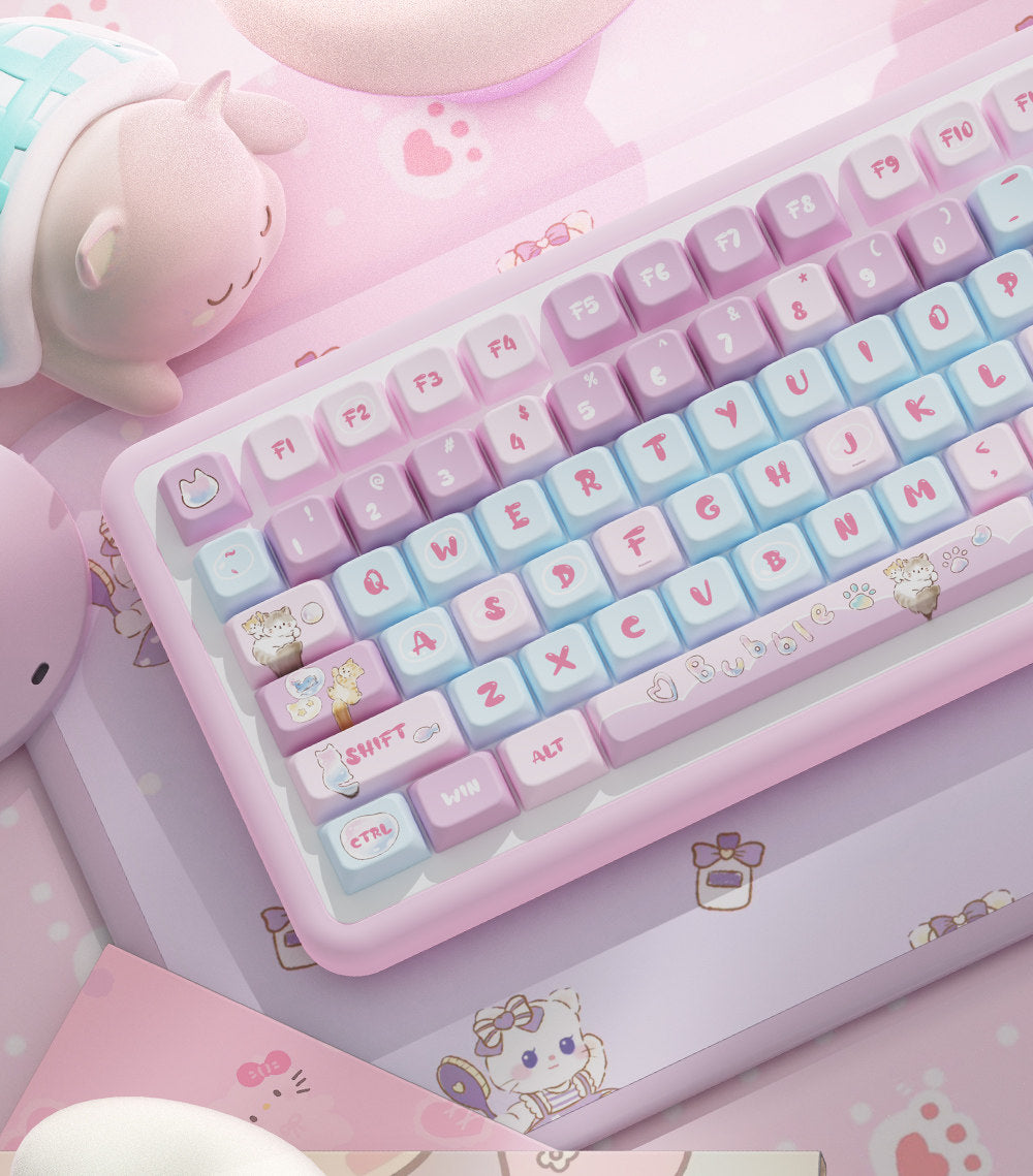 Cute Bubble Cat Keycap for Mechanical Keyboards