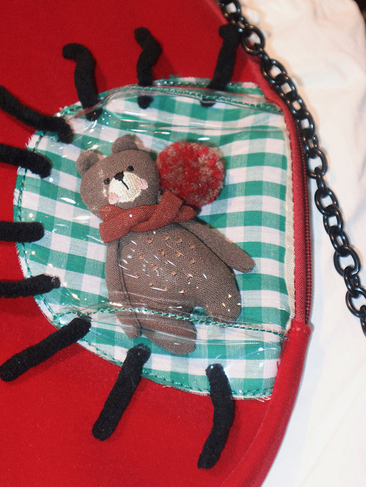 Red Apple-Shaped Ita Bag