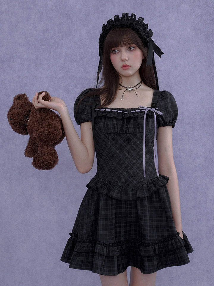 Gothic Plaid Series Dress