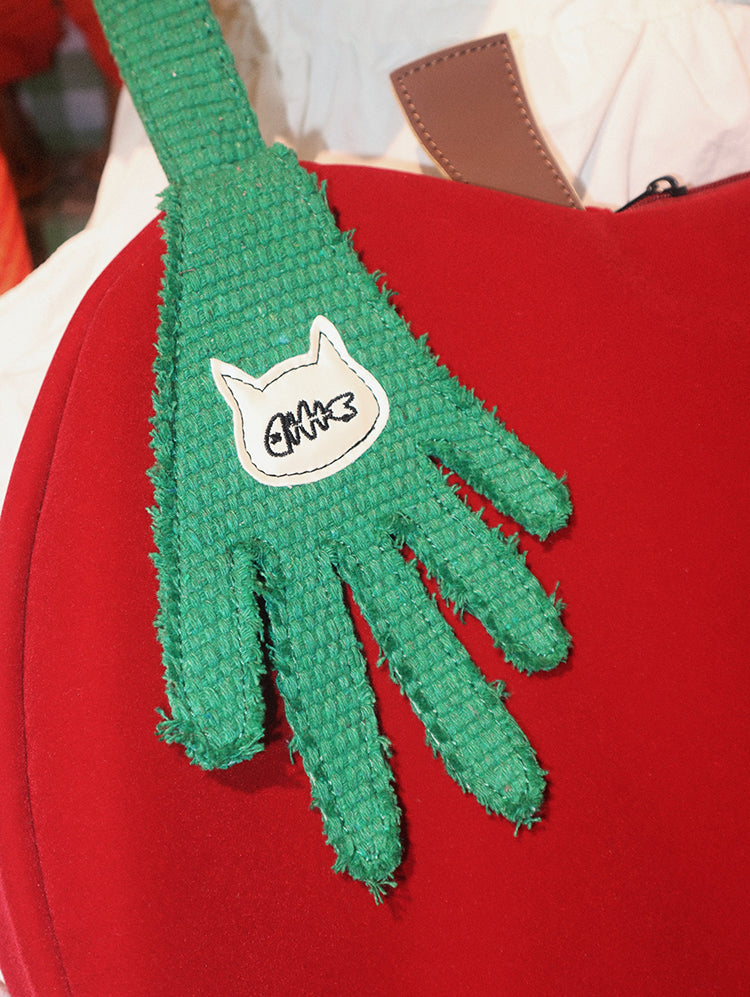 Red Apple-Shaped Ita Bag