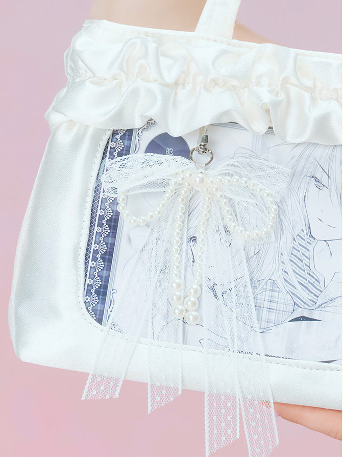 Satin Ruffle Balletcore Ita Underarm Bag