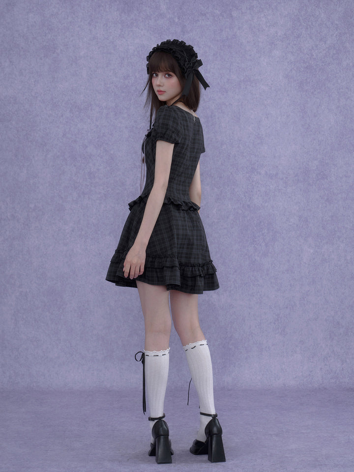 Gothic Plaid Series Dress