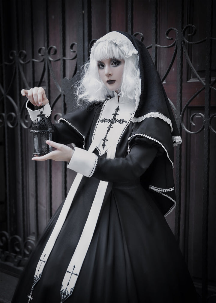 Nun Goth Black Lolita Dress