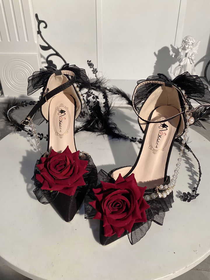 Rose Lolita High Heels