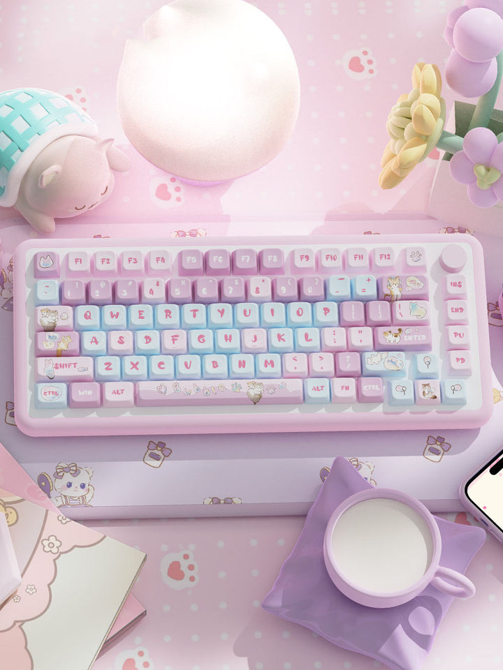 Cute Bubble Cat Keycap for Mechanical Keyboards
