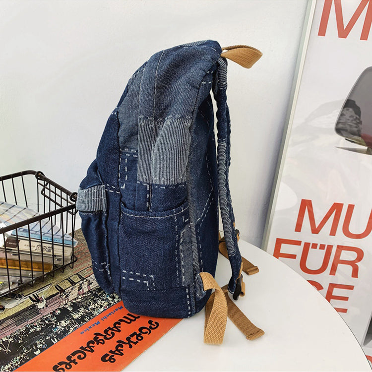 Vintage Denim Backpack