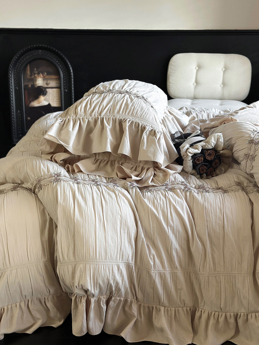 Country Farmhouse Style Ruffle Bedding Set