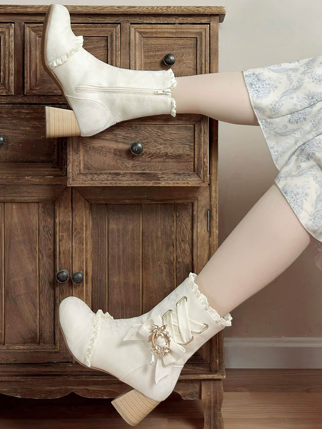 White French Autumn-Winter Elegant Lolita Boots