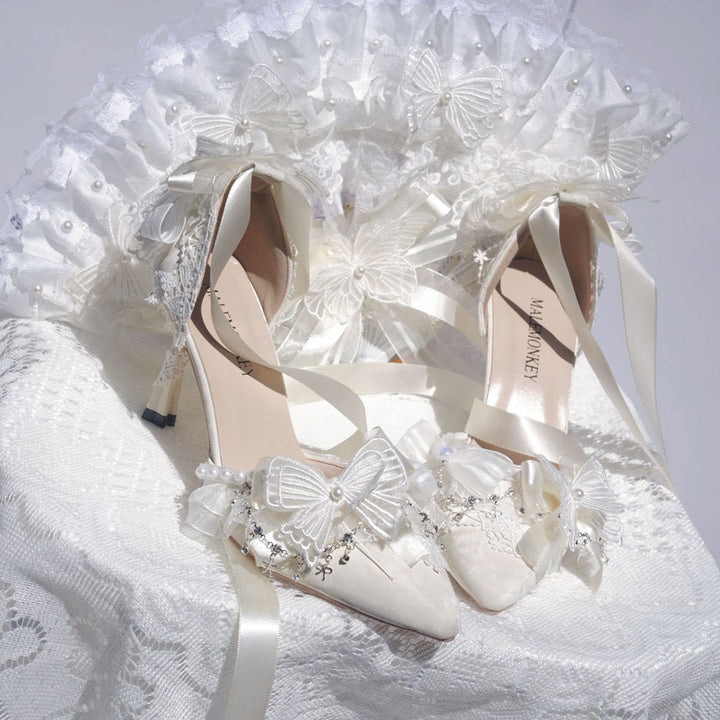 Fairy Butterfly Wedding High Heels