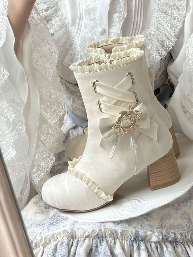 White French Autumn-Winter Elegant Lolita Boots